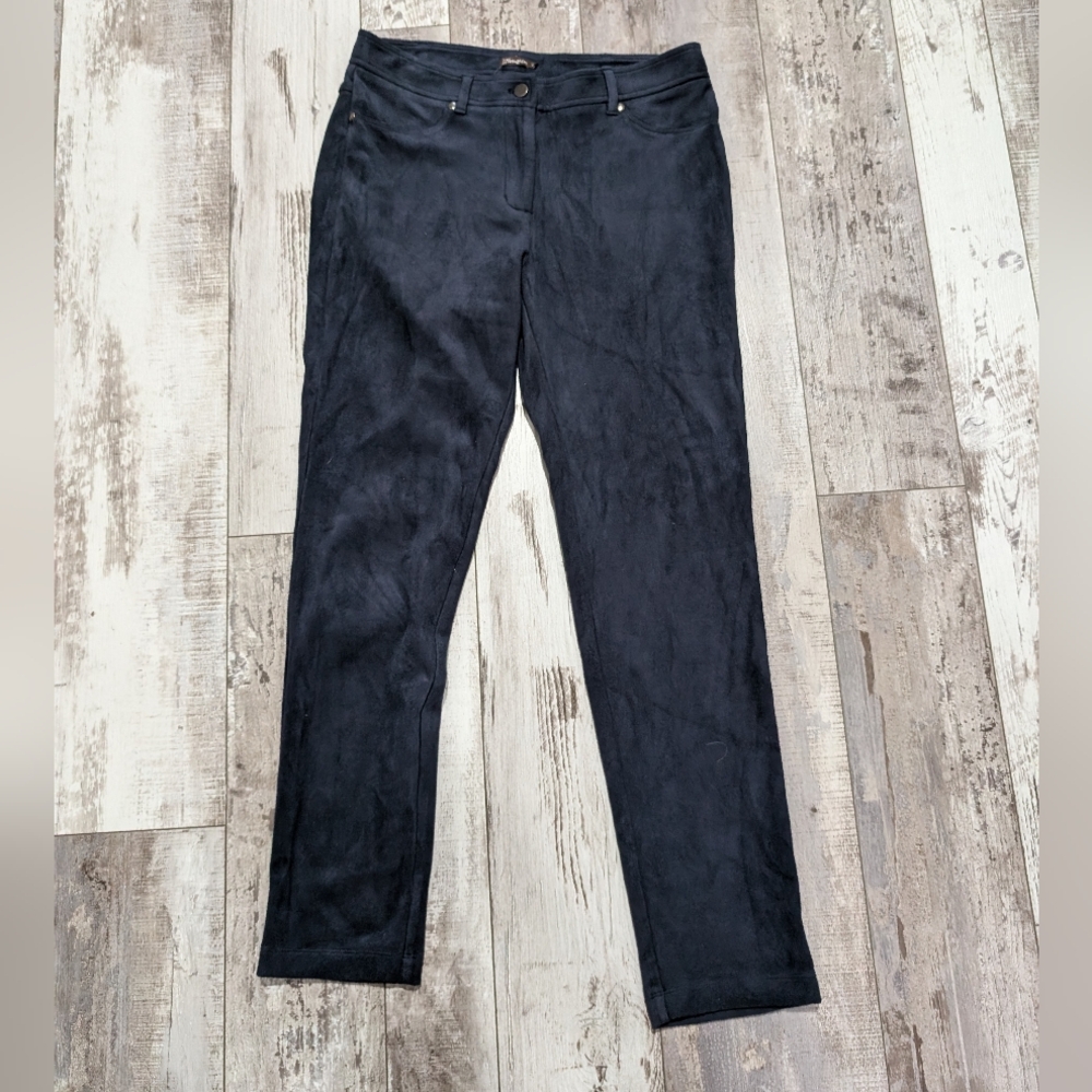 J.mclaughlin blue suede skinny pants size 4 - Picture 3 of 5
